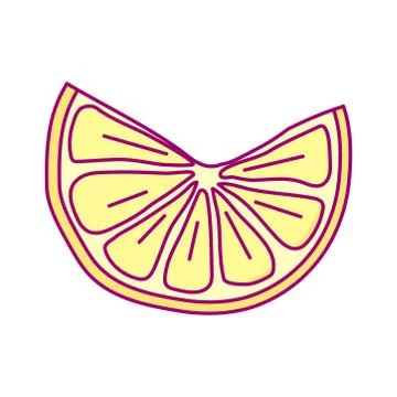 Vector cute drawn fruit clipart Stock-Illustration