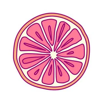 Vector cute drawn fruit clipart Stock Illustration