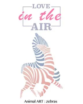 Vector cute drawn silhouette zebras illustration Stock Illustration