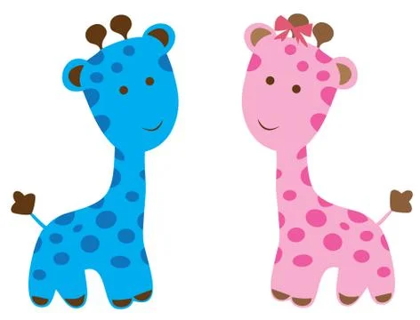 Vector cute giraffe Stock Illustration