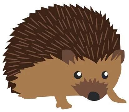 Vector Cute Hedgehog Illustrazione stock