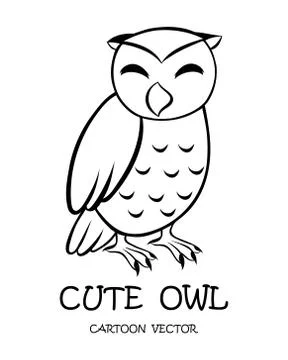 Vector of cute owl eps 10. Stock Illustration