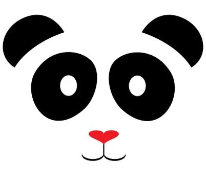 Vector cute panda bear Stock Illustration