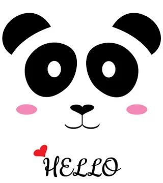 Vector cute panda bear Stock Illustration