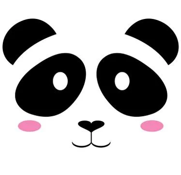 Vector cute panda bear Illustrazione stock