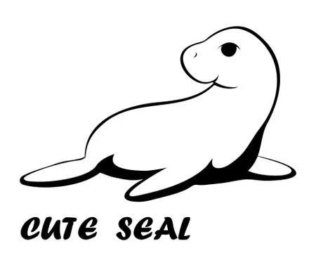 Vector of a cute seal eps 10 Stock Illustration