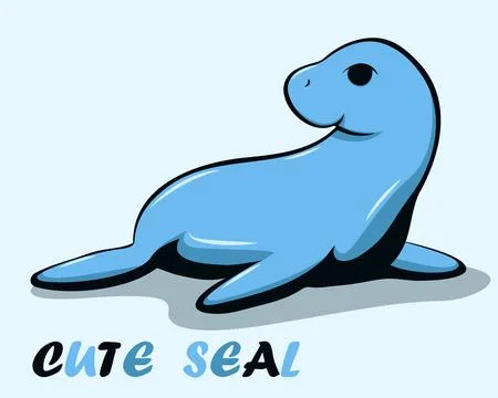 Vector of a cute seal eps 10 Stock Illustration