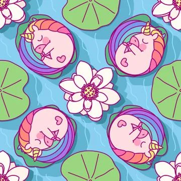 Vector cute seamless pattern art Stock Illustration