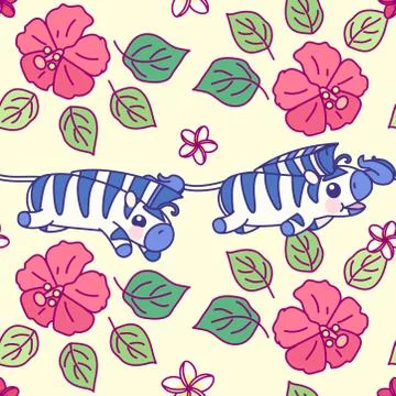 Vector cute seamless pattern art Illustrazione stock