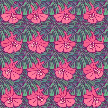 Vector cute seamless pattern art Illustrazione stock
