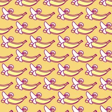 Vector cute seamless pattern art Stock Illustration