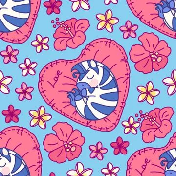Vector cute seamless pattern art イラスト素材