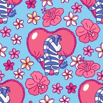 Vector cute seamless pattern art Illustrazione stock