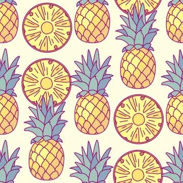 Vector cute seamless pattern art Stock Illustration