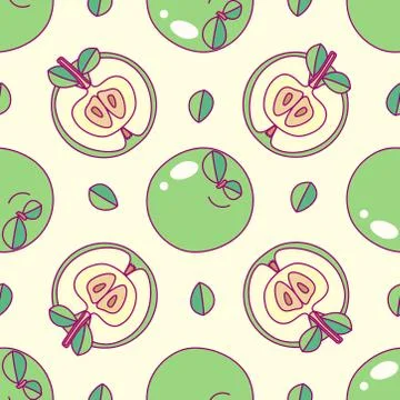 Vector cute seamless pattern art Stock Illustration