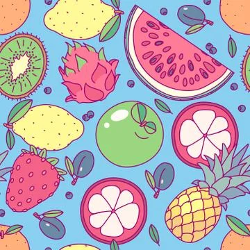 Vector cute seamless pattern art Illustrazione stock