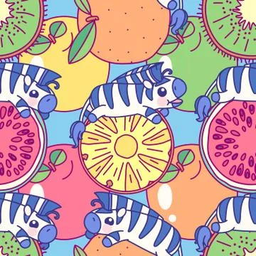 Vector cute seamless pattern art 스톡 일러스트