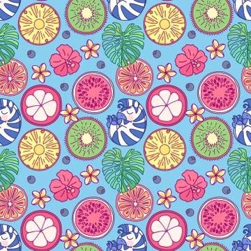 Vector cute seamless pattern art イラスト素材