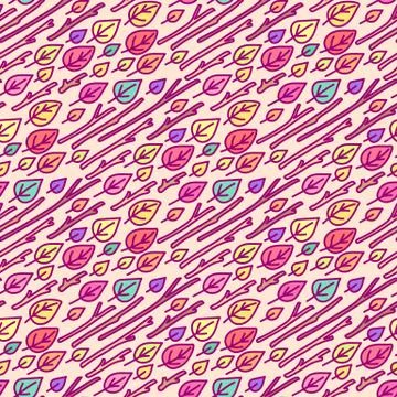 Vector cute seamless pattern Stock Illustration