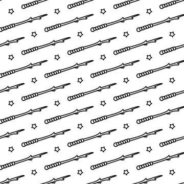 Vector cute seamless pattern Stock Illustration