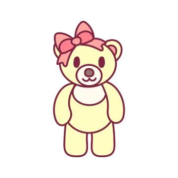 Vector cute teddy bear Stock Illustration