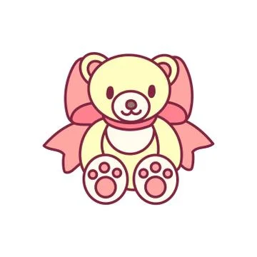 Vector cute teddy bear Stock Illustration