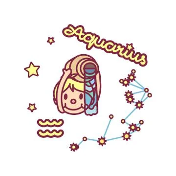 Vector cute Zodiac sign Stock Illustration