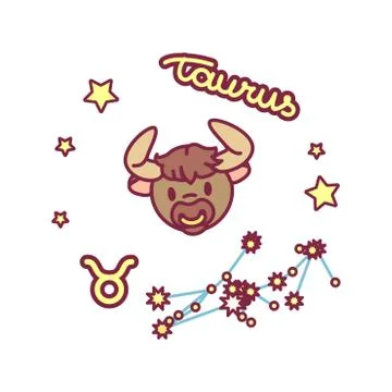 Vector cute Zodiac sign Stock-Illustration