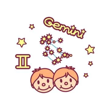 Vector cute Zodiac sign Stock Illustration