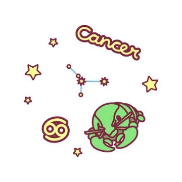Vector cute Zodiac sign Stock Illustration