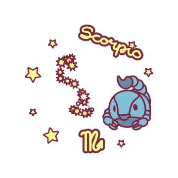 Vector cute Zodiac sign Stock Illustration