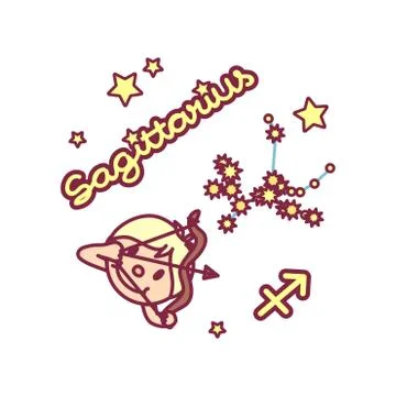 Vector cute Zodiac sign Stock Illustration