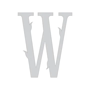 Vector cutted letter.Art font. Stock Illustration