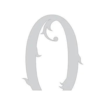 Vector cutted number.Art font. Illustrazione stock