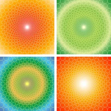 Vector cyclic optical illusion background Stock Illustration