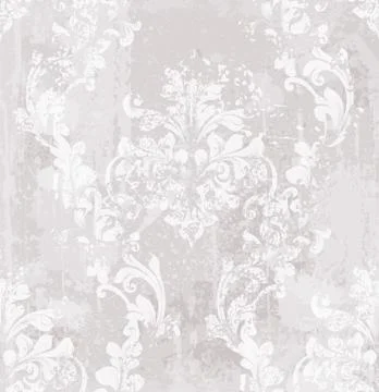 Vector damask pattern element. Classical luxury old fashioned ornament grunge 스톡 일러스트