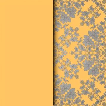 Vector damask  pattern. Illustrazione stock