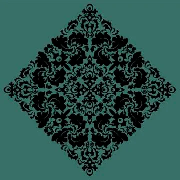 Vector damask  pattern. Stock Illustration