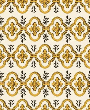 Vector damask seamless pattern background curve cross round frame chain flowe 스톡 일러스트