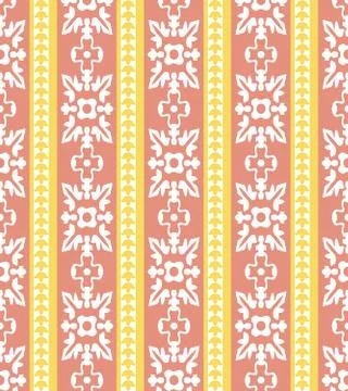 Vector damask seamless pattern background curve cross round sqaure leaf shape Stock Illustration