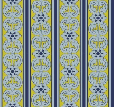 Vector damask seamless pattern background feather curve spiral cross leaf flo Stock Illustration