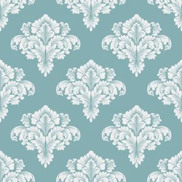 Vector damask seamless pattern background. Classical luxury old fashioned dam Stock Illustration