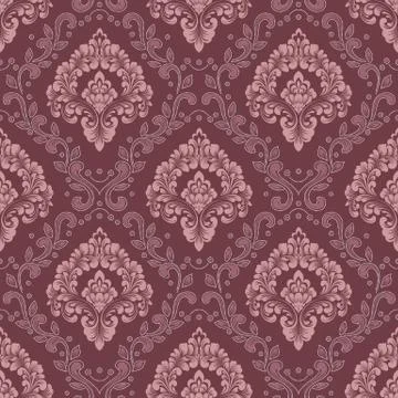Vector damask seamless pattern background. Classical luxury old fashioned dam Stock Illustration