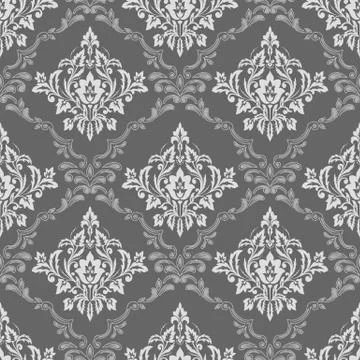 Vector damask seamless pattern background. Classical luxury old fashioned dam Stock Illustration