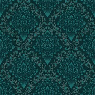 Vector damask seamless pattern background. Classical luxury old fashioned dam Stock Illustration