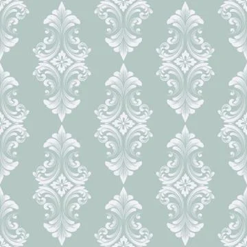 Vector damask seamless pattern background. Classical luxury old fashioned dam Stock Illustration
