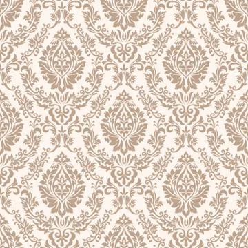 Vector damask seamless pattern background. Classical luxury old fashioned dam Stock Illustration