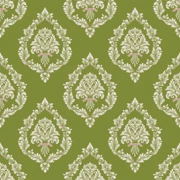 Vector damask seamless pattern background. Classical luxury old fashioned dam 스톡 일러스트