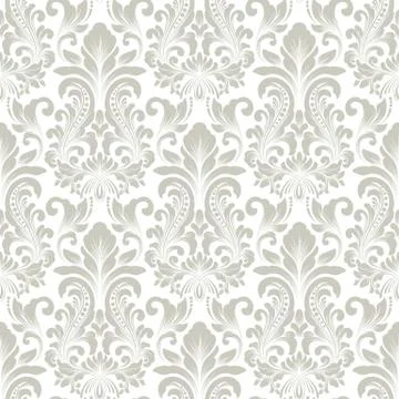 Vector damask seamless pattern background. Classical luxury old fashioned dam Stock Illustration