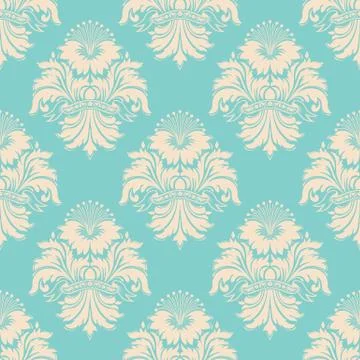 Vector damask seamless pattern background. Classical luxury old fashioned dam Stock Illustration